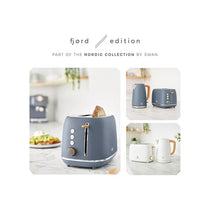 Swan Fjord 1.7L Electric Jug Kettle with Fast Boil Technology & Wood Effect Handle Grey