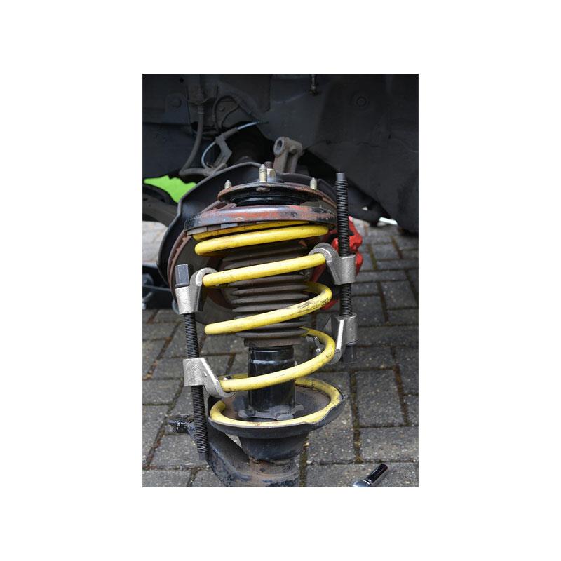Hilka Heavy Duty Coil Spring Compressor Opens Up to 24cm Silver