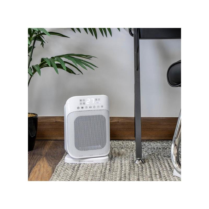 Spear & Jackson Digital PTC Ceramic Heater 1500W with Oscillation 24H Timer &  Adjustable Thermostat White Secondary image