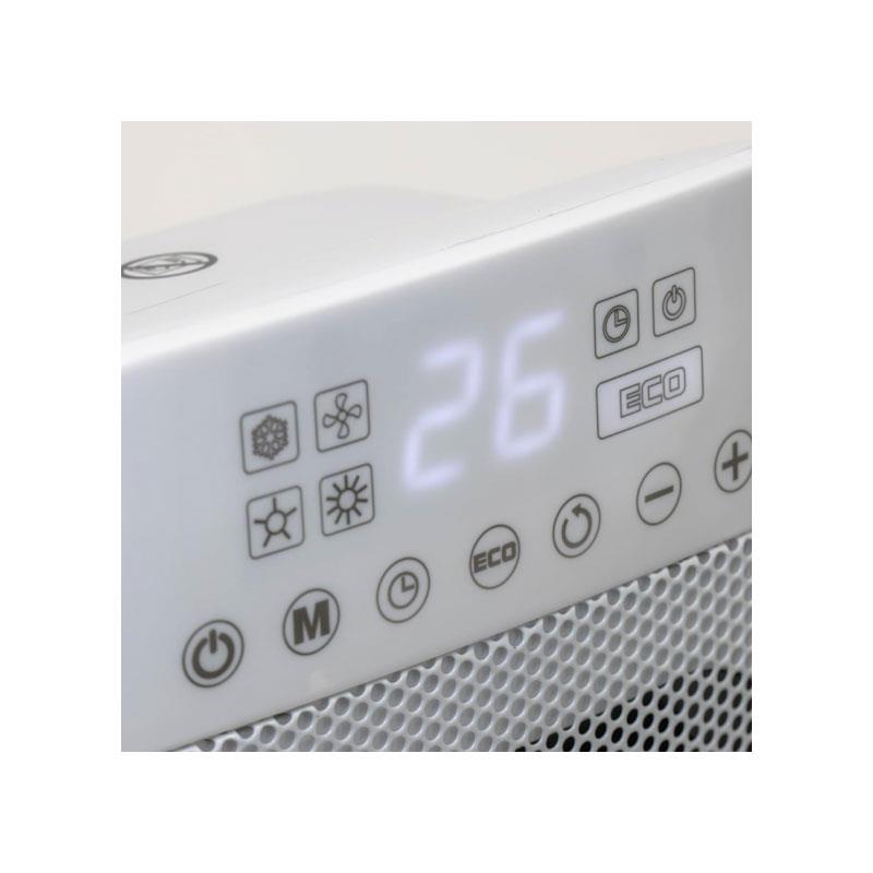 Spear & Jackson Digital PTC Ceramic Heater 1500W with Oscillation 24H Timer &  Adjustable Thermostat White