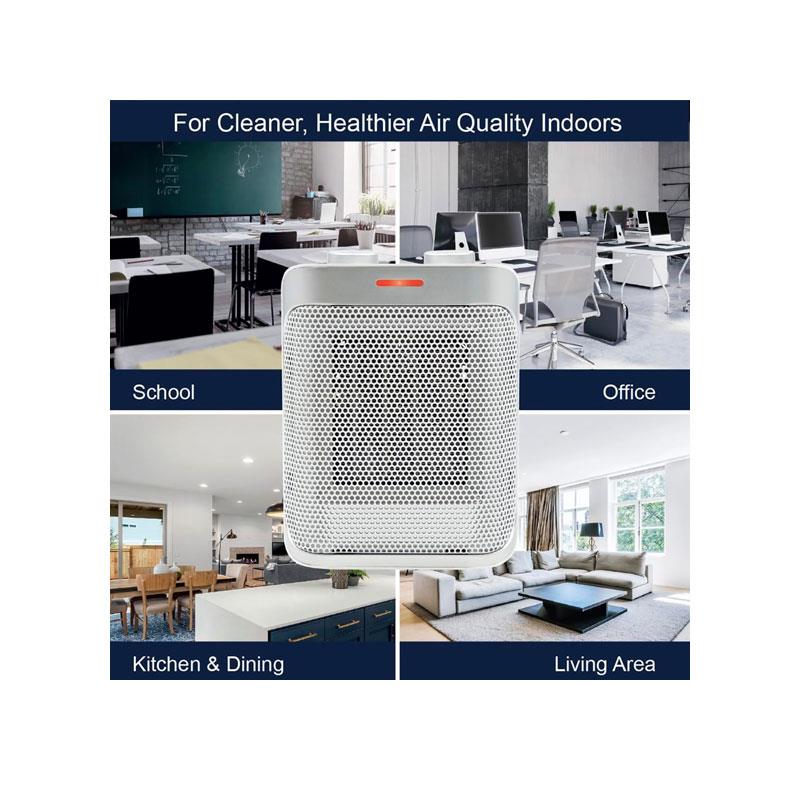 Spear & Jackson PTC Ceramic Heater 1500W with Adjustable Thermostat Cool Warm Hot Settings Safety Overheat Protection White & Silver