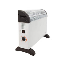 Benross 2000W Convector Heater 3 Heat Settings Adjustable Thermostat Over Heat Protection Portable Carry Handle White