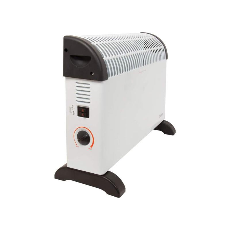 Benross 2000W Convector Heater 3 Heat Settings Adjustable Thermostat Over Heat Protection Portable Carry Handle White