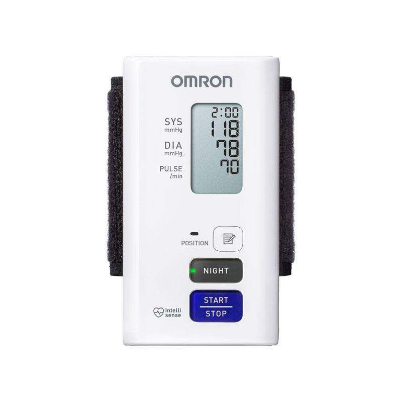 Omron Nightview Silent Wrist Blood Pressure Monitor Automatic Bluetooth Connected Clinically Validated White Main image