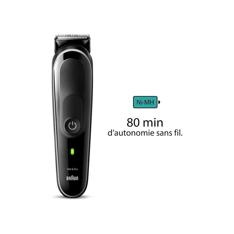 Braun Series 3 8-In-1 All-In-One Style Kit Body Groomer Beard Trimmer Hair Clipper Multi Grooming Kit Black/Grey Secondary image