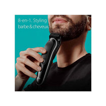 Braun Series 3 8-In-1 All-In-One Style Kit Body Groomer Beard Trimmer Hair Clipper Multi Grooming Kit Black/Grey
