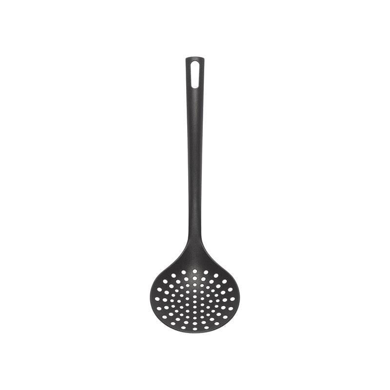 Chef Aid Nylon Skimmer BPA Free Heat Resistant Kitchen Utensil For Non Stick Cookware Black