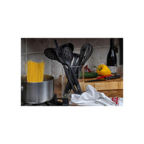 Chef Aid Nylon Skimmer BPA Free Heat Resistant Kitchen Utensil For Non Stick Cookware Black