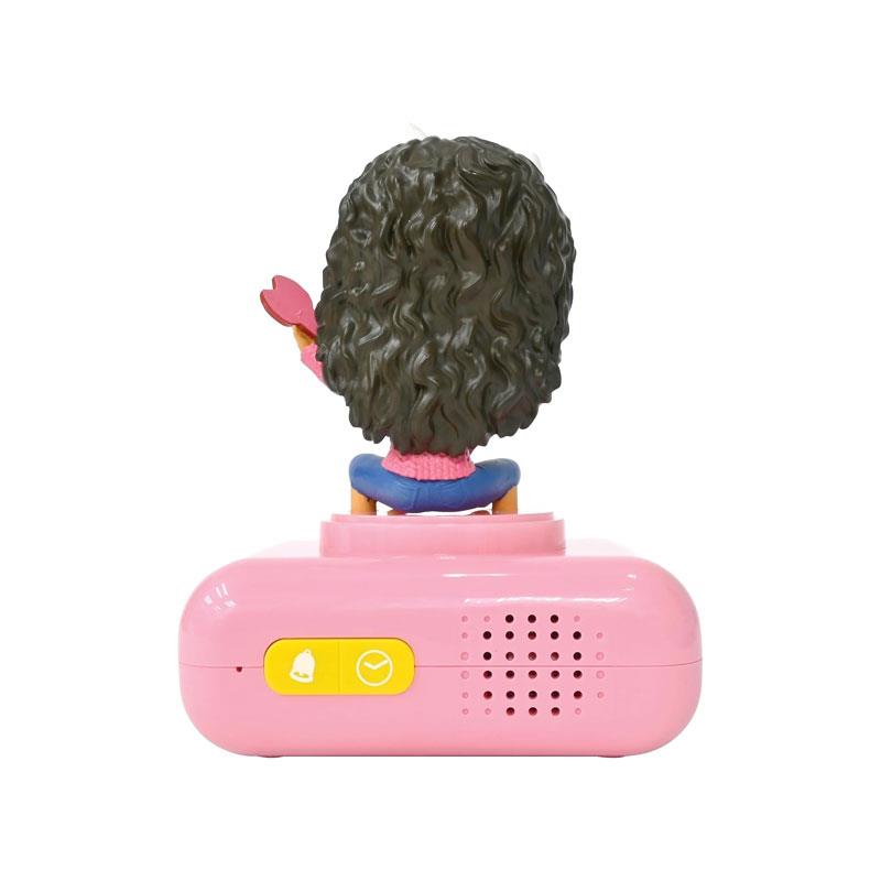 Lexibook Gabby's Dollhouse 3D Childrens Alarm Clock With Night Light Sounds Melodies And Backlit LCD Pink