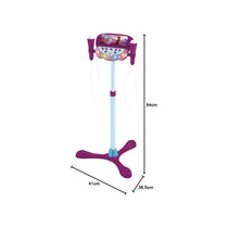 Lexibook Disney Frozen Bluetooth Karaoke Stand with Dual Microphones Lights And Voice Effects Purple/Blue