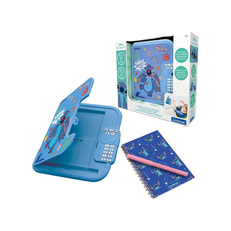 Lexibook Disney Stitch Secret Safe Electronic Diary with Password Electronic Notebook Pen And Sound Effects Blue Main image