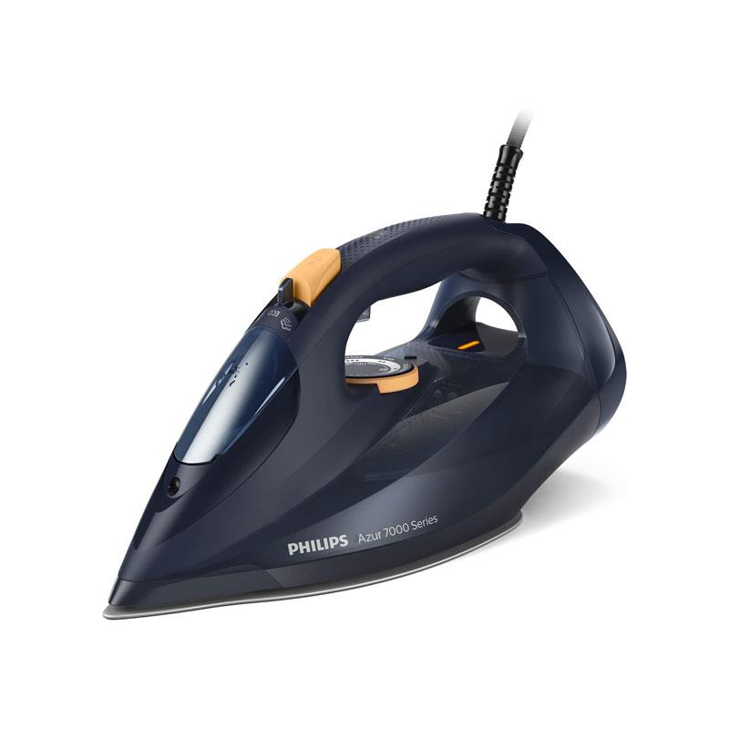 Philips Azur 7000 Series 3000W Steam Iron With SteamGlide Elite Soleplate 250g Steam Boost Blue/Yellow Main image