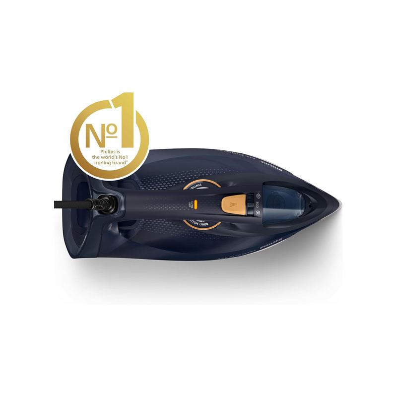 Philips Azur 7000 Series 3000W Steam Iron With SteamGlide Elite Soleplate 250g Steam Boost Blue/Yellow Secondary image