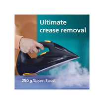 Philips Azur 7000 Series 3000W Steam Iron With SteamGlide Elite Soleplate 250g Steam Boost Blue/Yellow