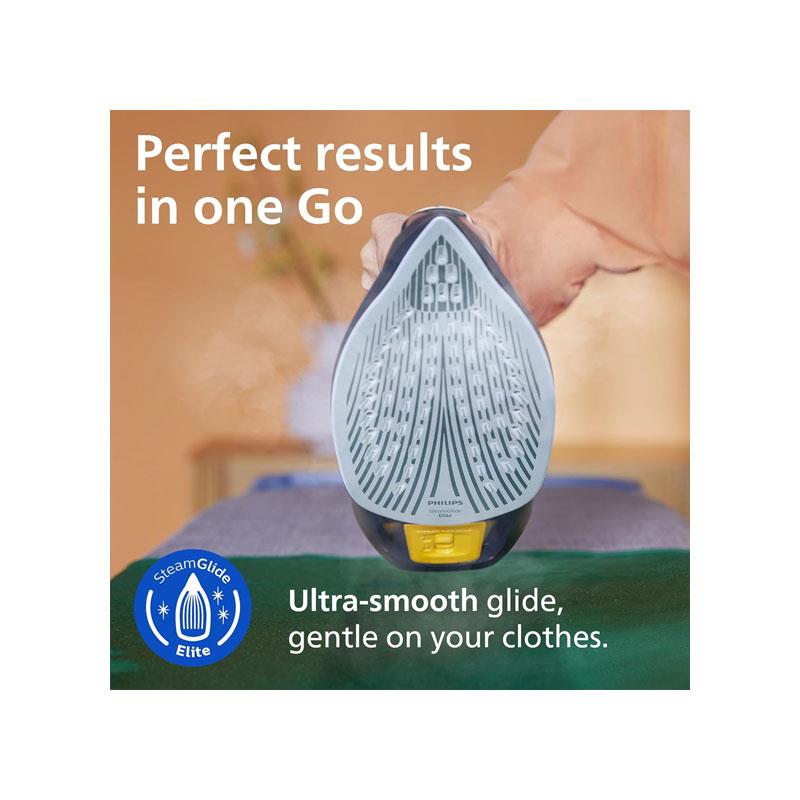 Philips Azur 7000 Series 3000W Steam Iron With SteamGlide Elite Soleplate 250g Steam Boost Blue/Yellow
