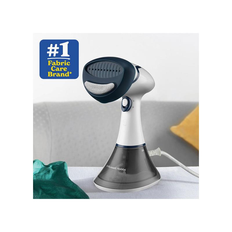 Russell Hobbs Steam Genie Essential 1600W Handheld Clothes Steamer 200ml Detachable Water Tank Fast 45s Heat-Up, 20g Steam Output White Secondary image