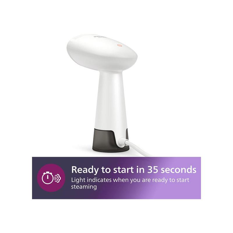 Philips 1000 Series Compact Handheld Garment Steamer 900W 85ml Detachable Water Tank - White