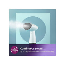 Philips 1000 Series Compact Handheld Garment Steamer 900W 85ml Detachable Water Tank - White