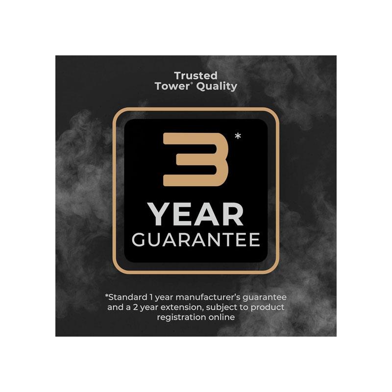 Tower PureSteam Infinity Xpress 8 Bar Steam Generator Iron 3000W with One Temp And AI Limescale System Black & Gold