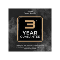 Tower PureSteam Infinity Xpress 8 Bar Steam Generator Iron 3000W with One Temp And AI Limescale System Black & Gold