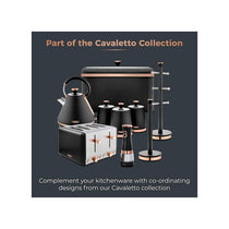 Tower Duo Electric Salt And Pepper Mills Battery Operated Dual Grinder with Adjustable Ceramic Blades Black & Rose Gold
