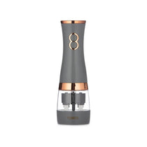Tower Duo Electric Salt And Pepper Mills Battery Operated 2-in-1 Grinder with Adjustable Ceramic Mechanisms Grey & Rose Gold