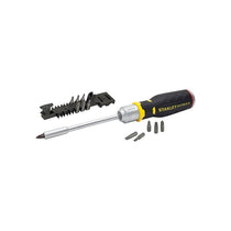 Stanley FatMax Ratchet Screwdriver With 12 Bits Flat Phillips Pozidriv Torx Black/Silver