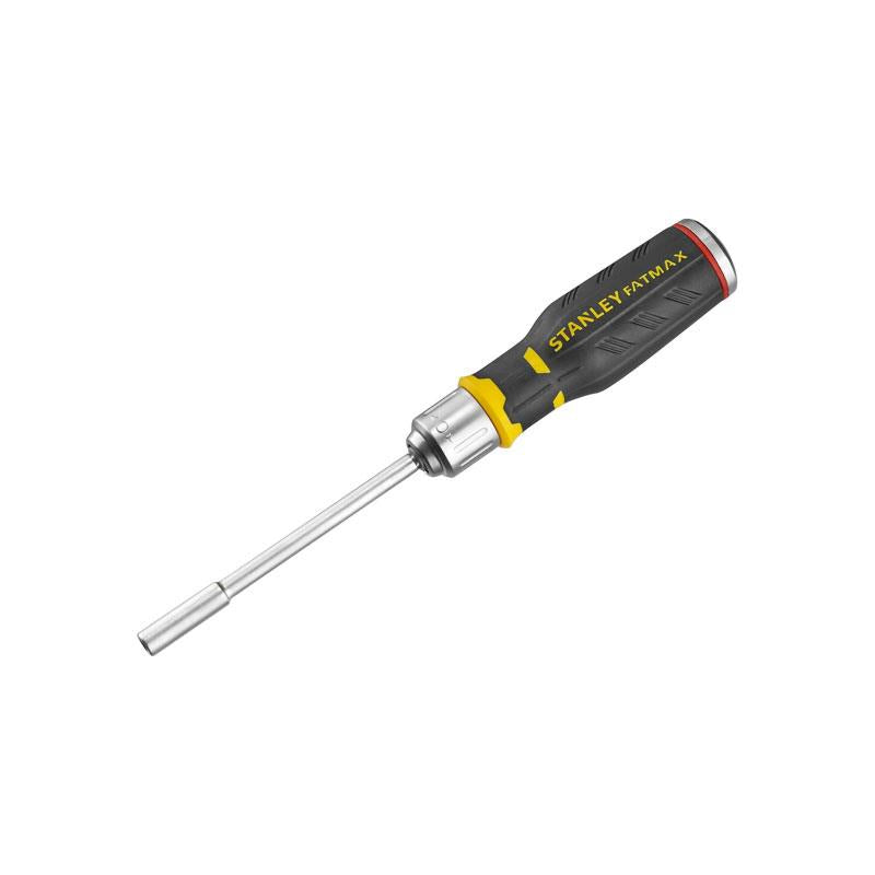 Stanley FatMax Ratchet Screwdriver With 12 Bits Flat Phillips Pozidriv Torx Black/Silver