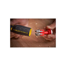 Stanley FatMax Ratchet Screwdriver With 12 Bits Flat Phillips Pozidriv Torx Black/Silver