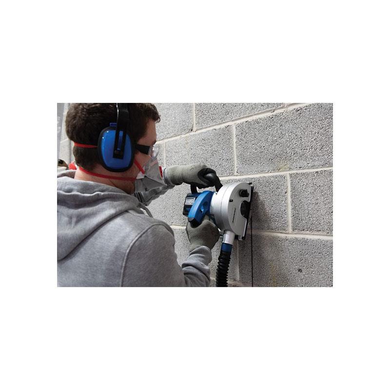 Silverline 1700W Wall Chaser 150mm Electric Saw Slotter with Dual Diamond Discs 230V