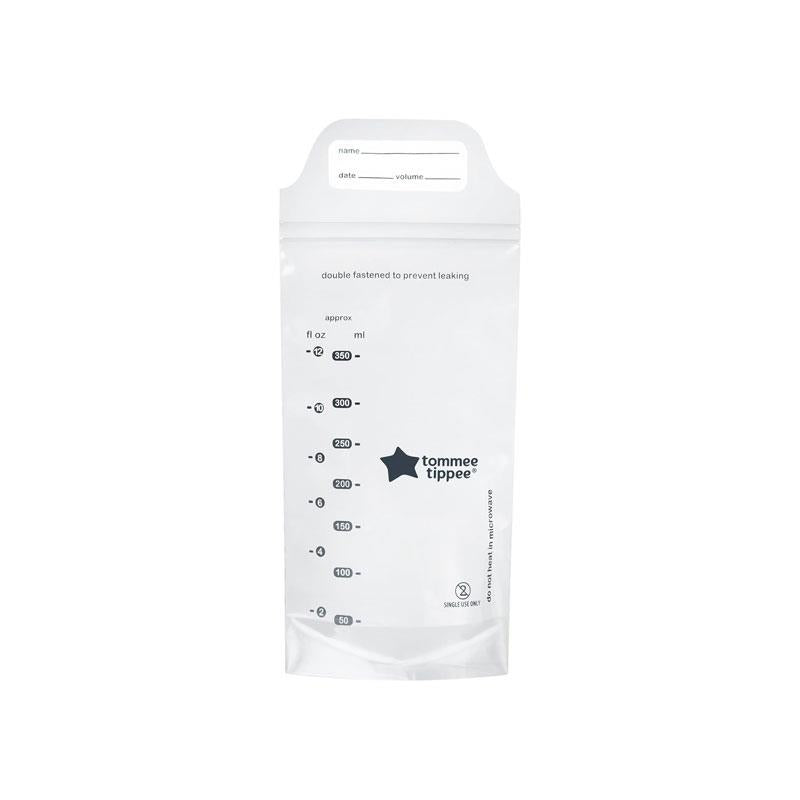 Tommee Tippee Closer To Nature Breast Milk Storage Bags 350ml Pre-Sterilised Double Seal Pack of 36