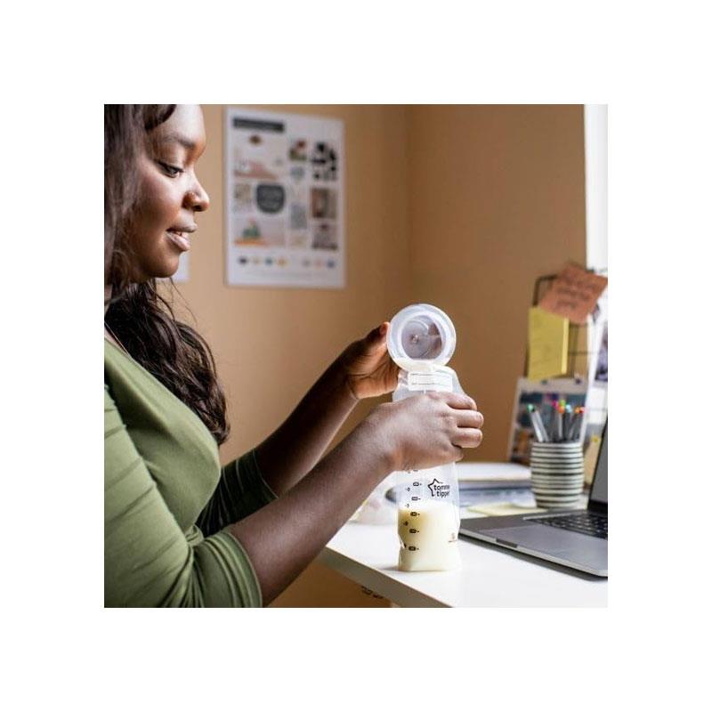 Tommee Tippee Closer To Nature Breast Milk Storage Bags 350ml Pre-Sterilised Double Seal Pack of 36