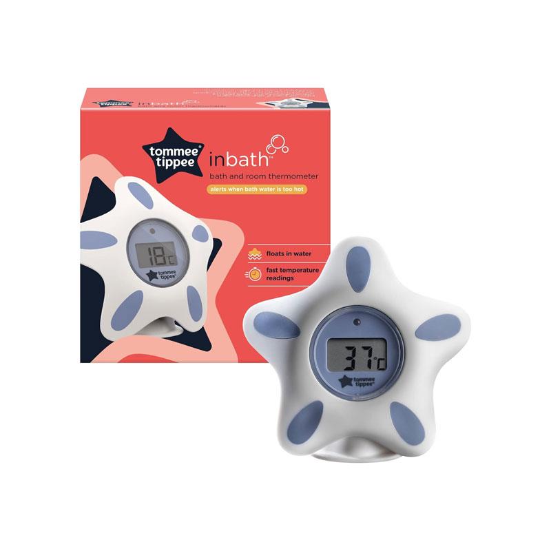 Tommee Tippee InBath Bath & Room Digital Thermometer LCD Display Waterproof And Floats In Water White Secondary image