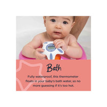 Tommee Tippee InBath Bath & Room Digital Thermometer LCD Display Waterproof And Floats In Water White