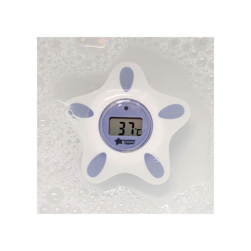 Tommee Tippee InBath Bath & Room Digital Thermometer LCD Display Waterproof And Floats In Water White