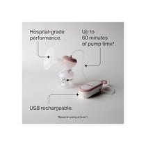Tommee Tippee Made For Me Single Electric Breast Pump With 150ml Baby Bottle 5 Massage 9 Express Modes Rechargeable White