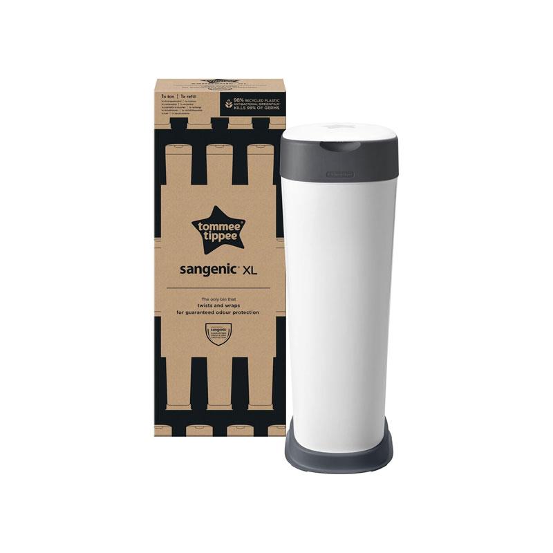 Tommee Tippee Sangenic Twist And Click XL Nappy Disposal Maxi Tub With 1 Refill Cassette White Secondary image