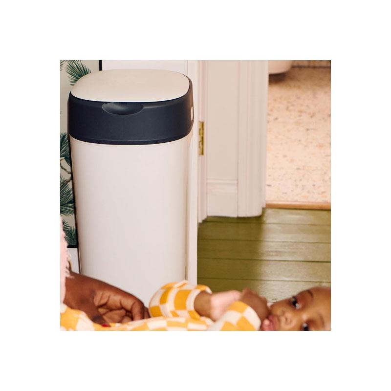 Tommee Tippee Sangenic Twist And Click XL Nappy Disposal Maxi Tub With 1 Refill Cassette White