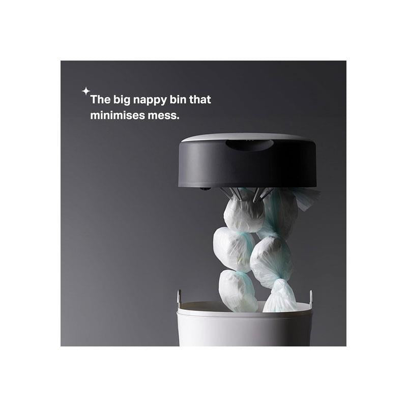 Tommee Tippee Sangenic Twist And Click XL Nappy Disposal Maxi Tub With 1 Refill Cassette White