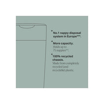 Tommee Tippee Sangenic Twist And Click XL Nappy Disposal Maxi Tub With 1 Refill Cassette White