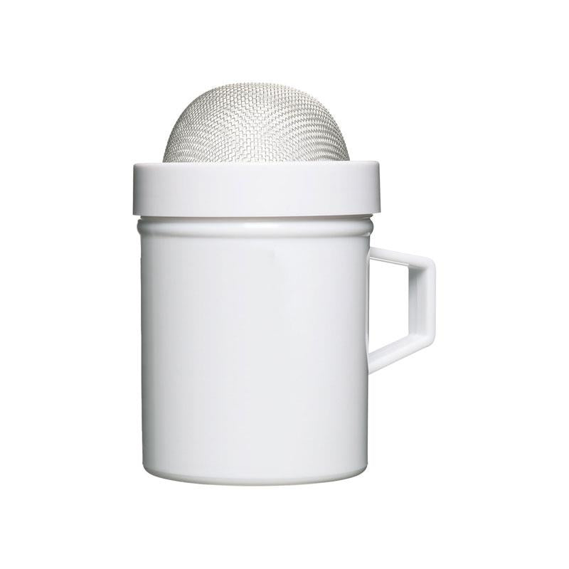 KitchenCraft Fine Mesh Shakers Display of 12 Round Plastic White Main image