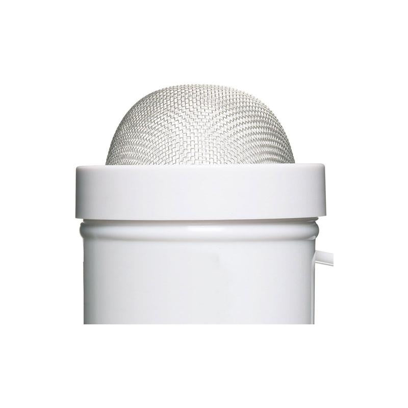 KitchenCraft Fine Mesh Shakers Display of 12 Round Plastic White