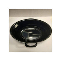 KitchenCraft World of Flavours Traditional Mussel Pot 25cm 5.5 Litres Enamel Steamer Hob Black
