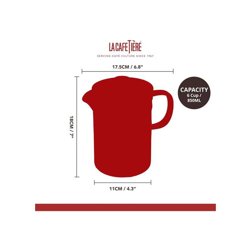 La Cafetiere Barcelona Coffee For One Set Cafetiere And Mug Ceramic 400ml Cool Grey