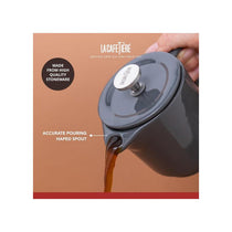 La Cafetiere Barcelona Coffee For One Set Cafetiere And Mug Ceramic 400ml Cool Grey