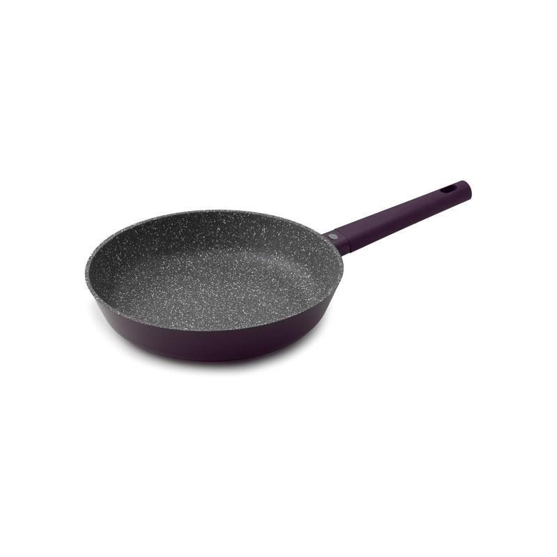 MasterClass Cast Aluminium Non-Stick Frying Pan Medium 28cm Soft Touch Handle Purple Main image