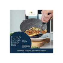 MasterClass Cast Aluminium Non-Stick Frying Pan Medium 28cm Soft Touch Handle Purple