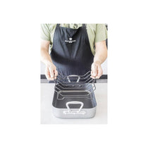 MasterClass Deep Roasting Tin With Rack And Teflon Xtra Non Stick Coating Carbon Steel Roaster With Handles Grey