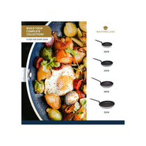 MasterClass Heavy Duty Frying Pan 32cm Non Stick Aluminium Black/Silver
