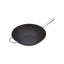 MasterClass Non-Stick Wok Carbon Steel 35.5cm 8 Litres Black